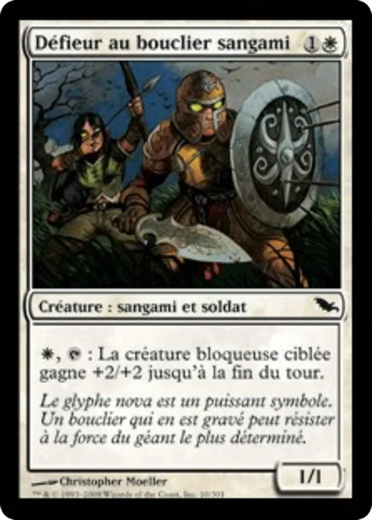 Défieur au bouclier sangami — Shadowmoor — Magic: The Gathering