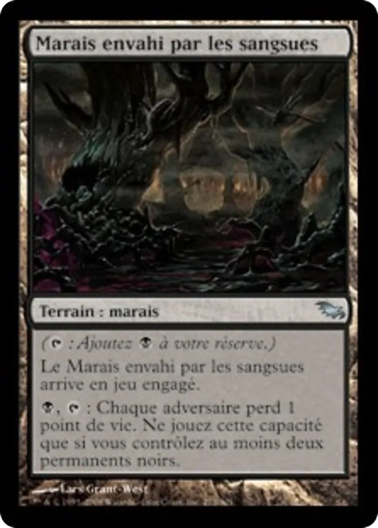 Marais envahi par les sangsues — Shadowmoor — Magic: The Gathering