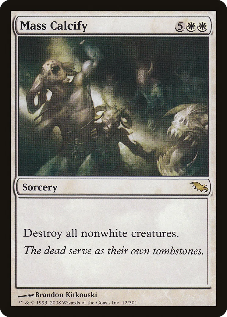 Mass Calcify — Shadowmoor — Magic: The Gathering