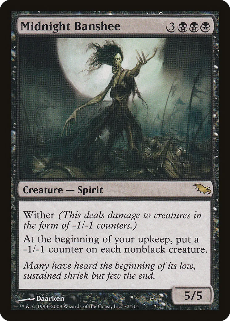 Midnight Banshee — Shadowmoor — Magic: The Gathering