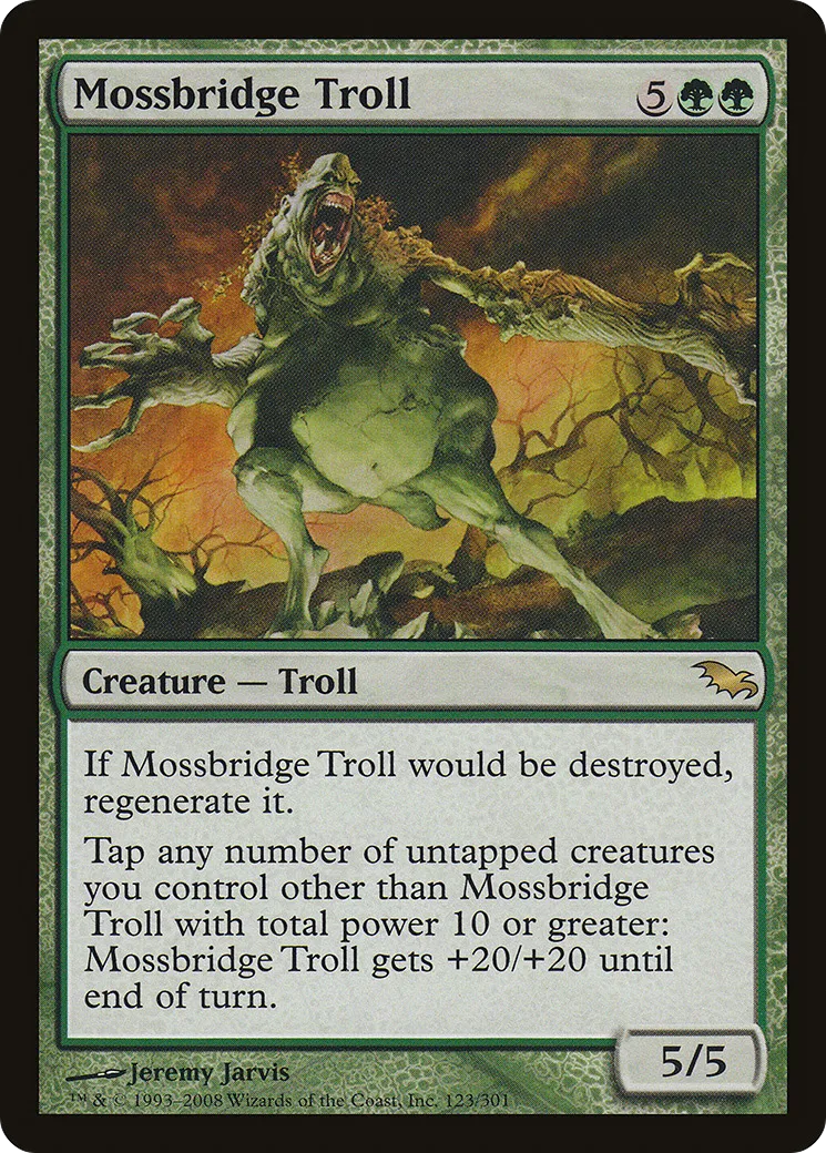 Mossbridge Troll — Shadowmoor — Magic: The Gathering