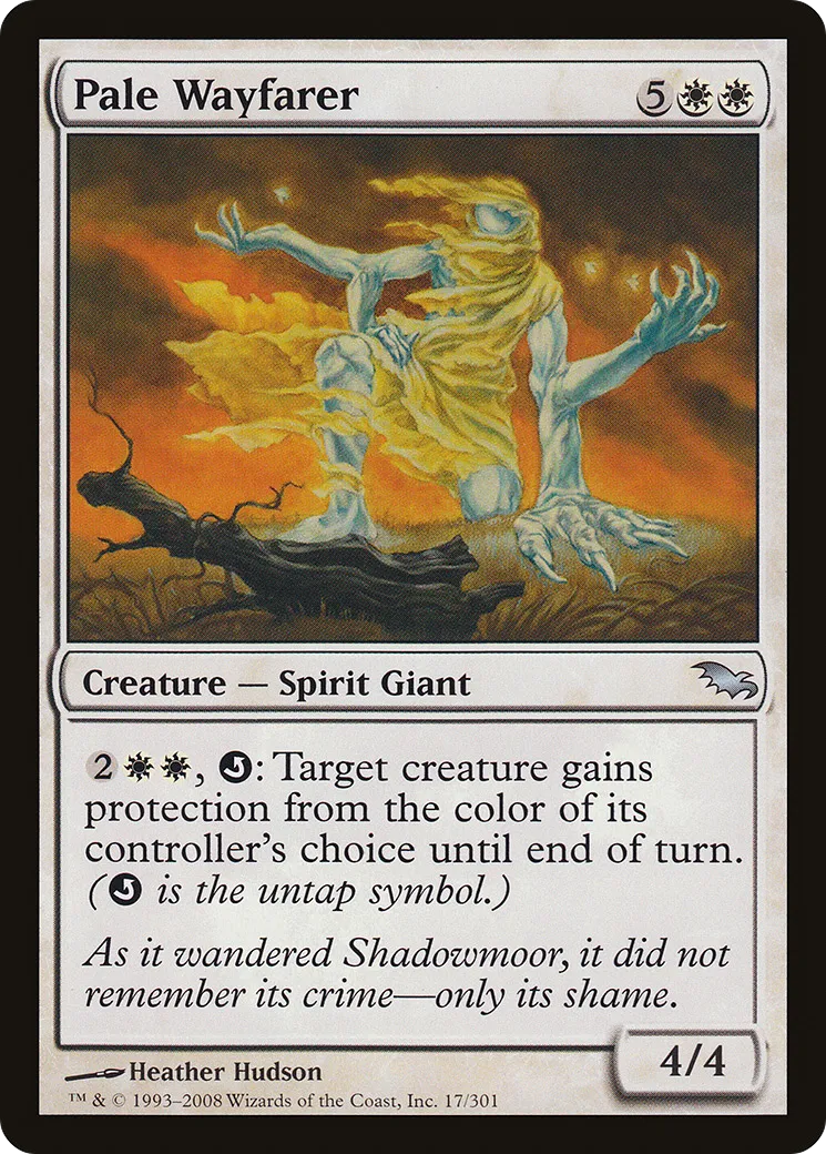 Pale Wayfarer — Shadowmoor — Magic: The Gathering