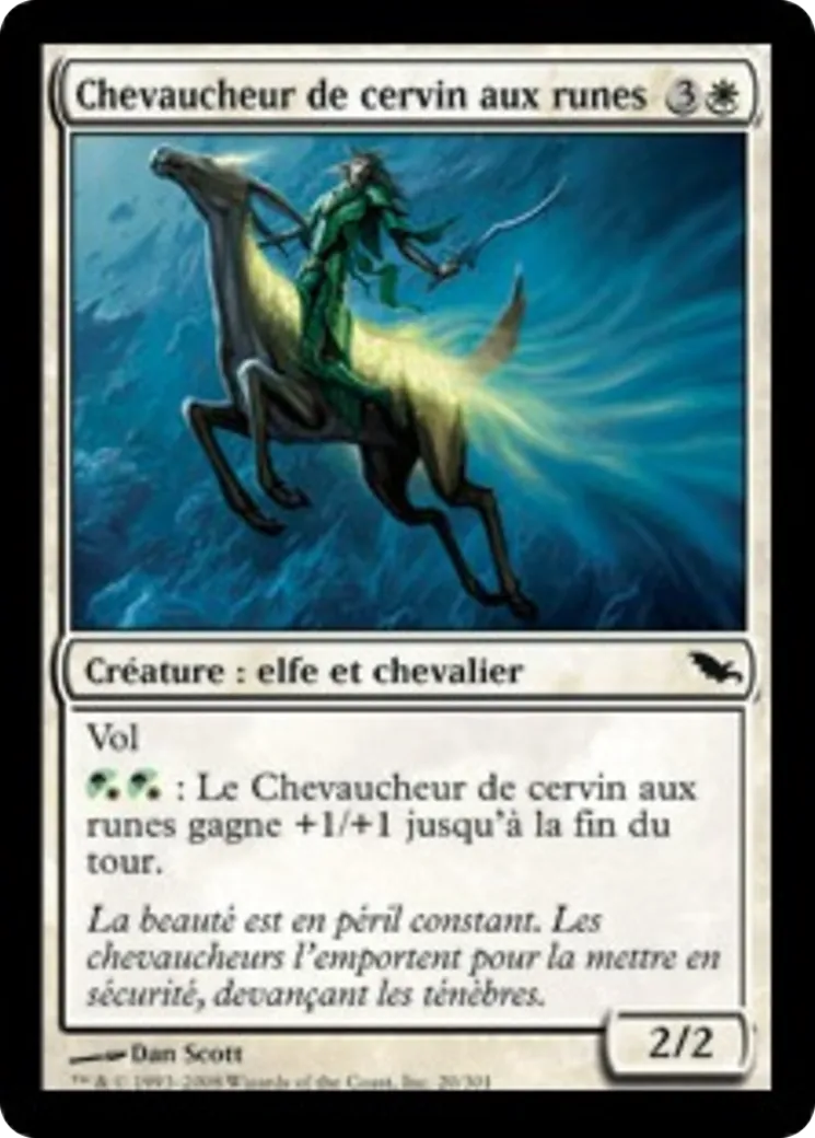 Chevaucheur de cervin aux runes — Shadowmoor — Magic: The Gathering