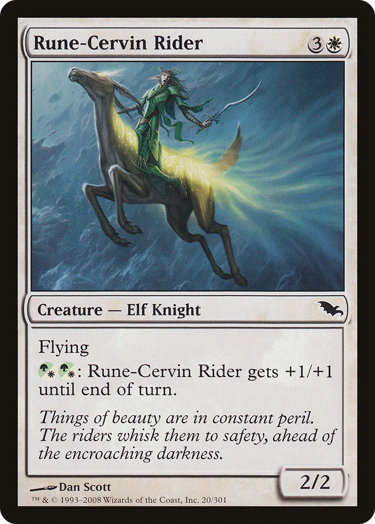 Rune-Cervin Rider — Shadowmoor — Magic: The Gathering