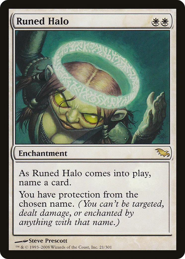 Runed Halo — Shadowmoor — Magic: The Gathering
