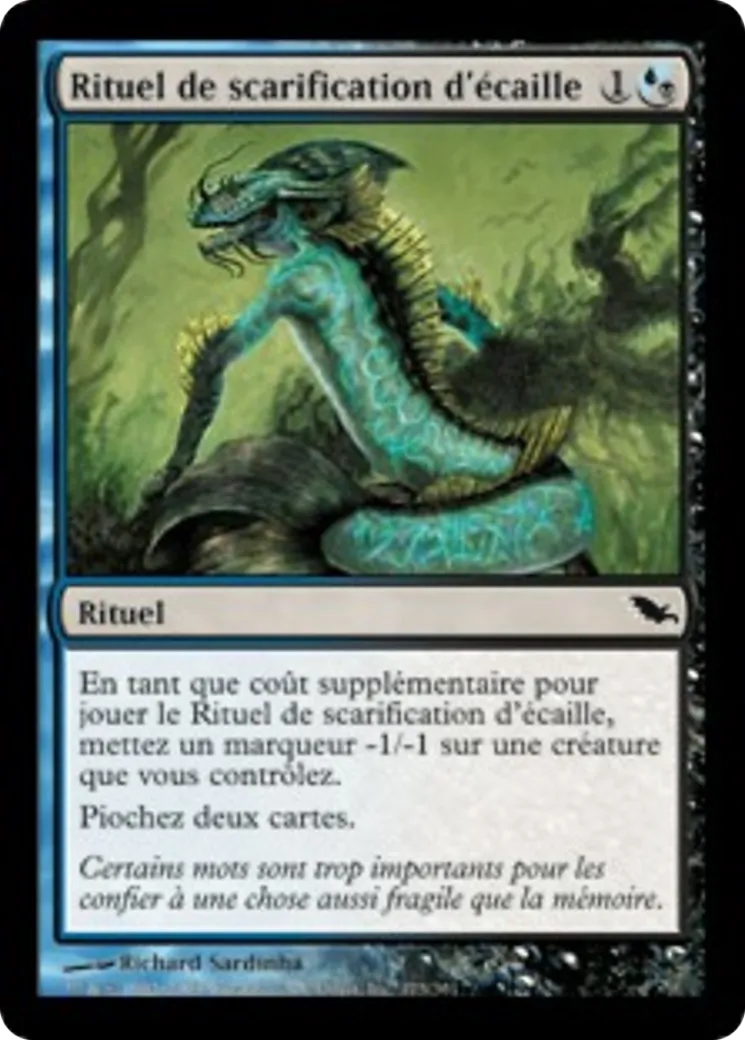 Rituel de scarification d'écaille — Shadowmoor — Magic: The Gathering