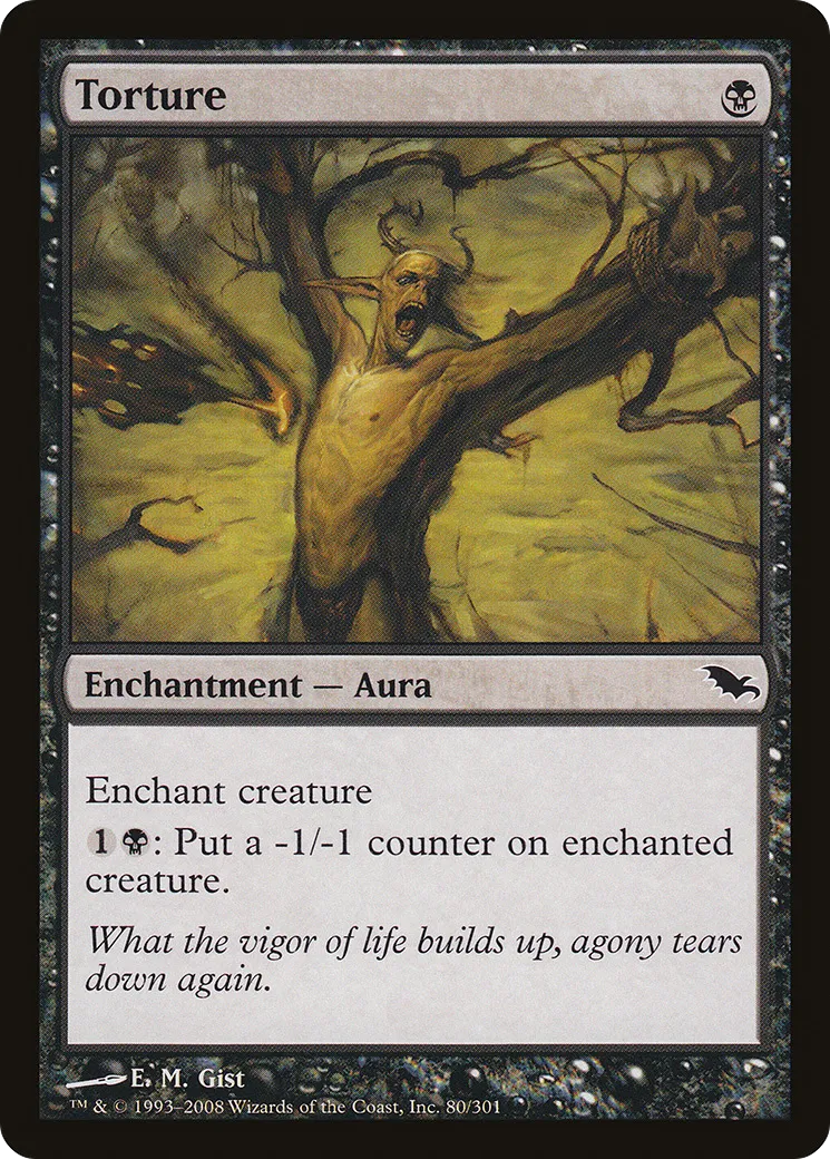 Torture — Shadowmoor — Magic: The Gathering