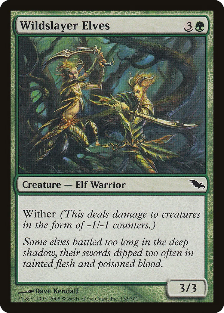 Wildslayer Elves — Shadowmoor — Magic: The Gathering