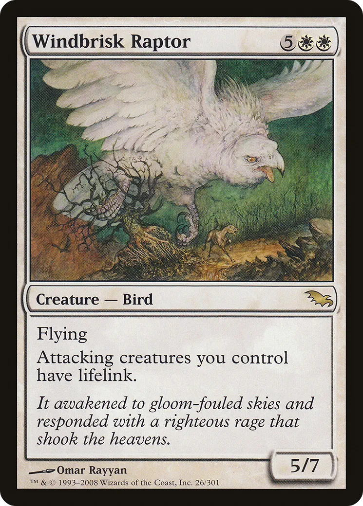 Windbrisk Raptor — Shadowmoor — Magic: The Gathering