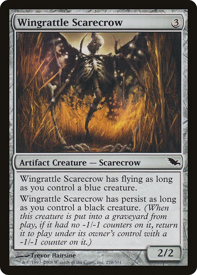 Épouvantail à ailes cliquetantes — Shadowmoor — Magic: The Gathering