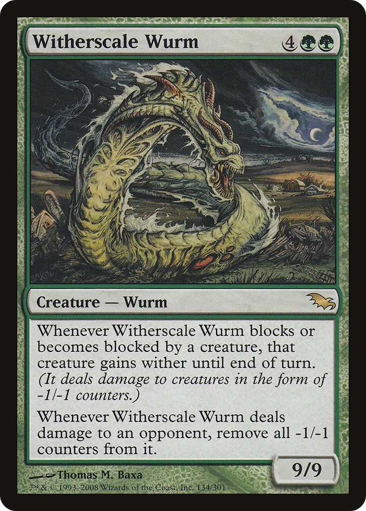 Witherscale Wurm — Shadowmoor — Magic: The Gathering