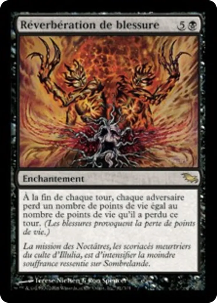 Réverbération de blessure — Shadowmoor — Magic: The Gathering