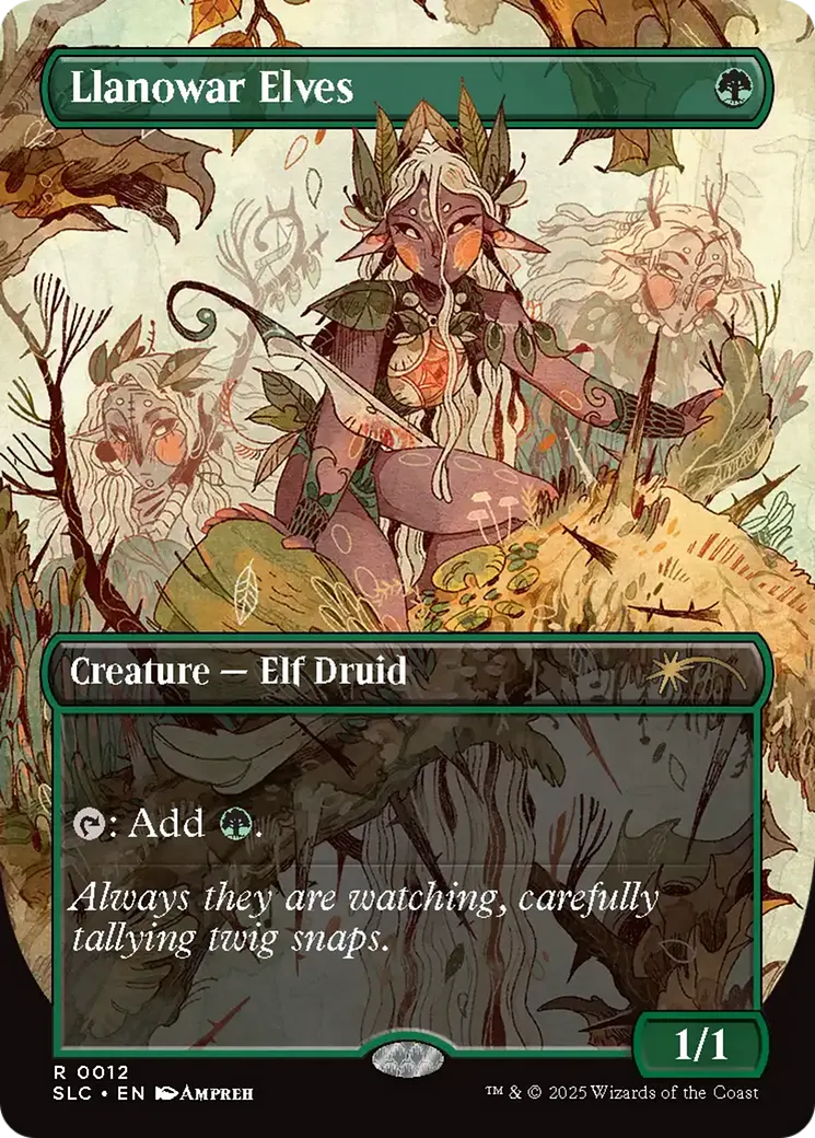 Llanowar Elves — Secret Lair Countdown — Magic: The Gathering