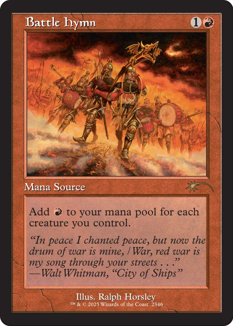 Hymne de bataille — Secret Lair Drop — Magic: The Gathering