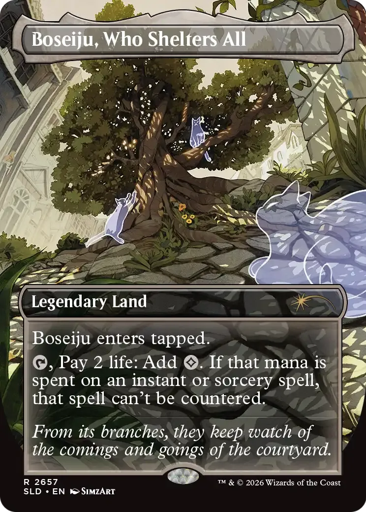 Boseiju, celui qui abrite Tout — Secret Lair Drop — Magic: The Gathering