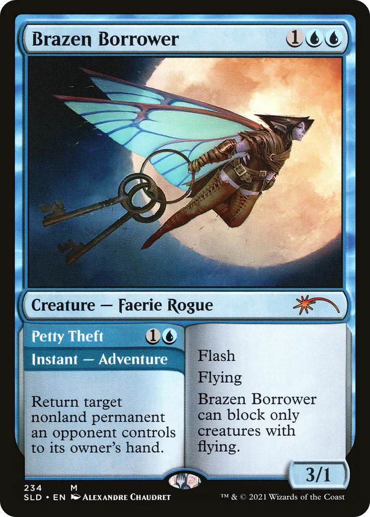 Brazen Borrower // Petty Theft — Secret Lair Drop — Magic: The Gathering