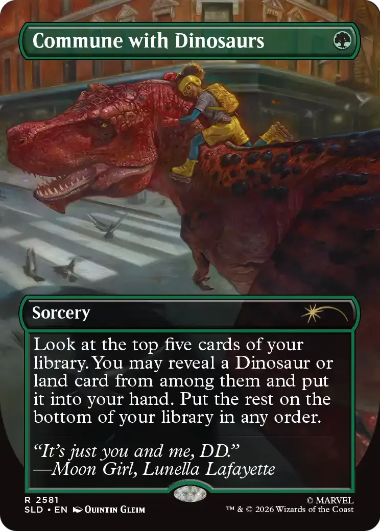 Communion avec les dinosaures — Secret Lair Drop — Magic: The Gathering