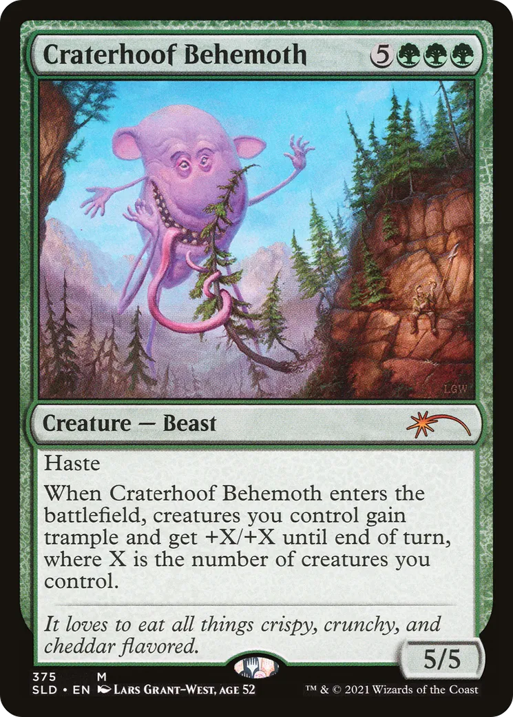 Craterhoof Behemoth — Secret Lair Drop — Magic: The Gathering