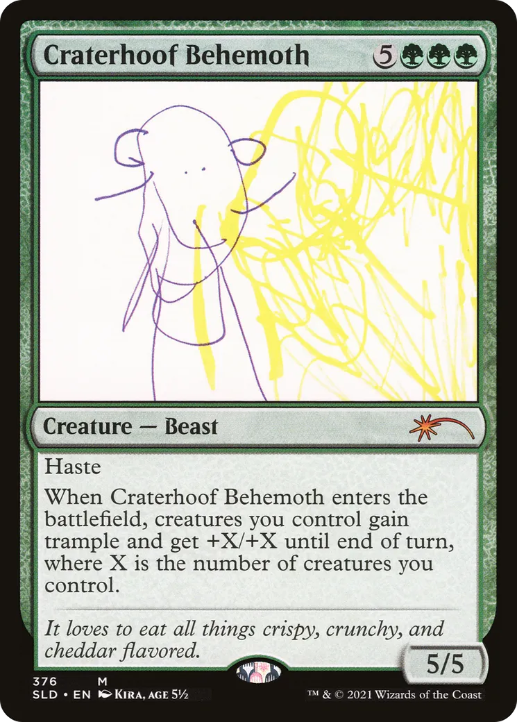 Craterhoof Behemoth — Secret Lair Drop — Magic: The Gathering