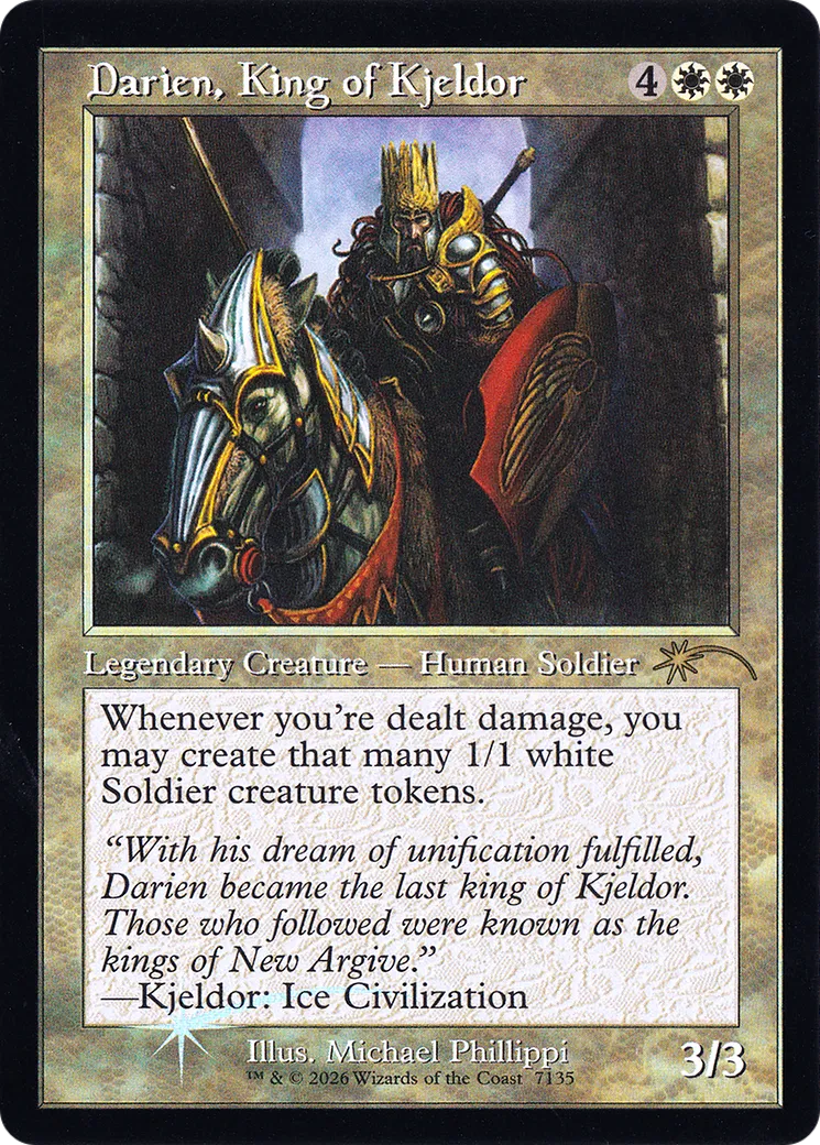 Darien, roi du Kjeldor — Secret Lair Drop — Magic: The Gathering