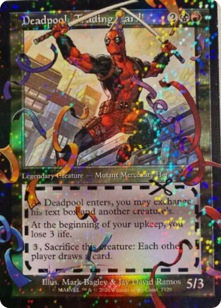 Deadpool, Trading Card — Secret Lair Drop — Magic: The Gathering