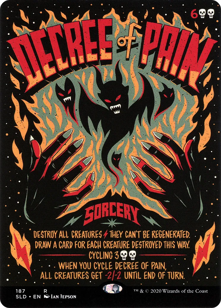 Decree of Pain — Secret Lair Drop — Magic: The Gathering