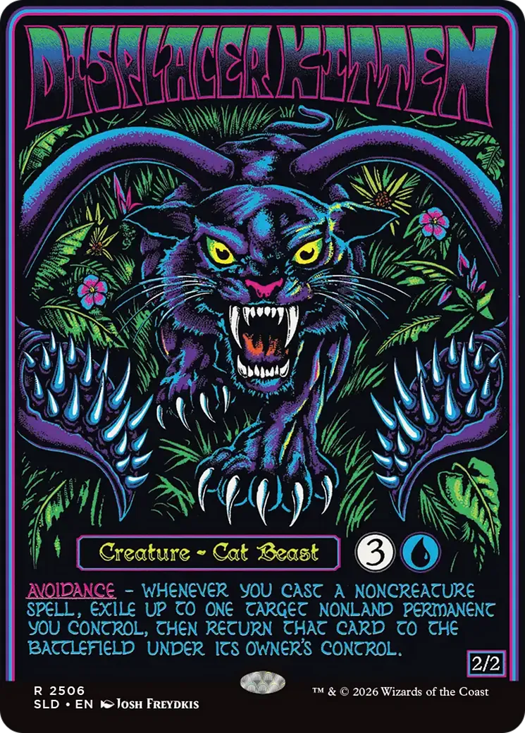 Displacer Kitten — Secret Lair Drop — Magic: The Gathering