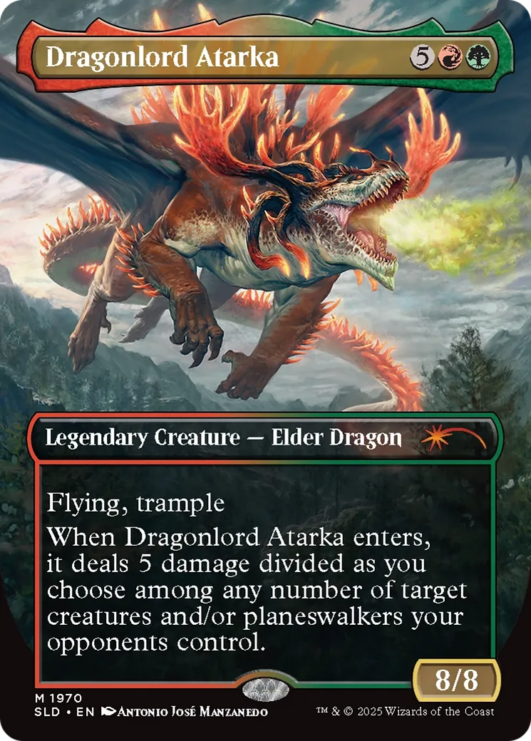 Dragonlord Atarka from Secret Lair Drop - Magic: The Gathering