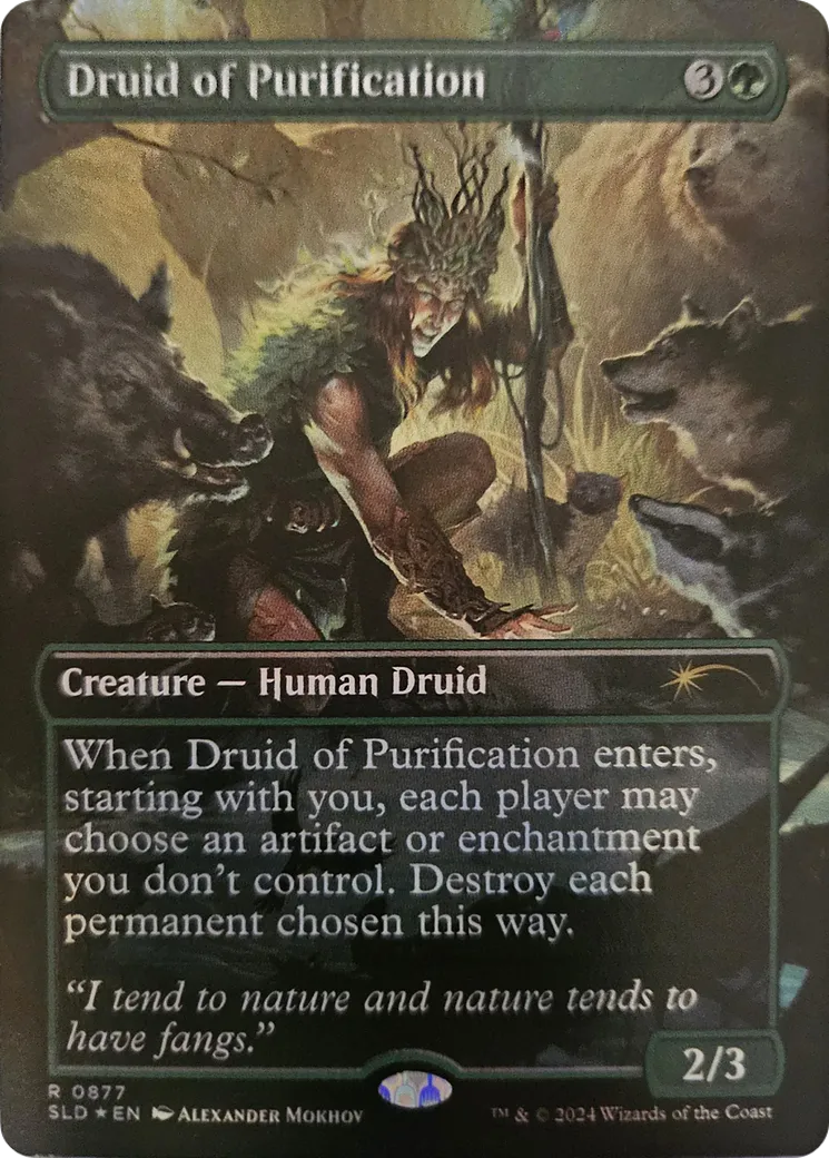 Druid of Purification — Secret Lair Drop — Magic: The Gathering