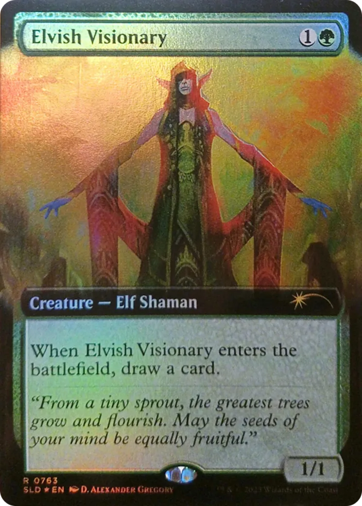 Elvish Visionary — Secret Lair Drop — Magic: The Gathering