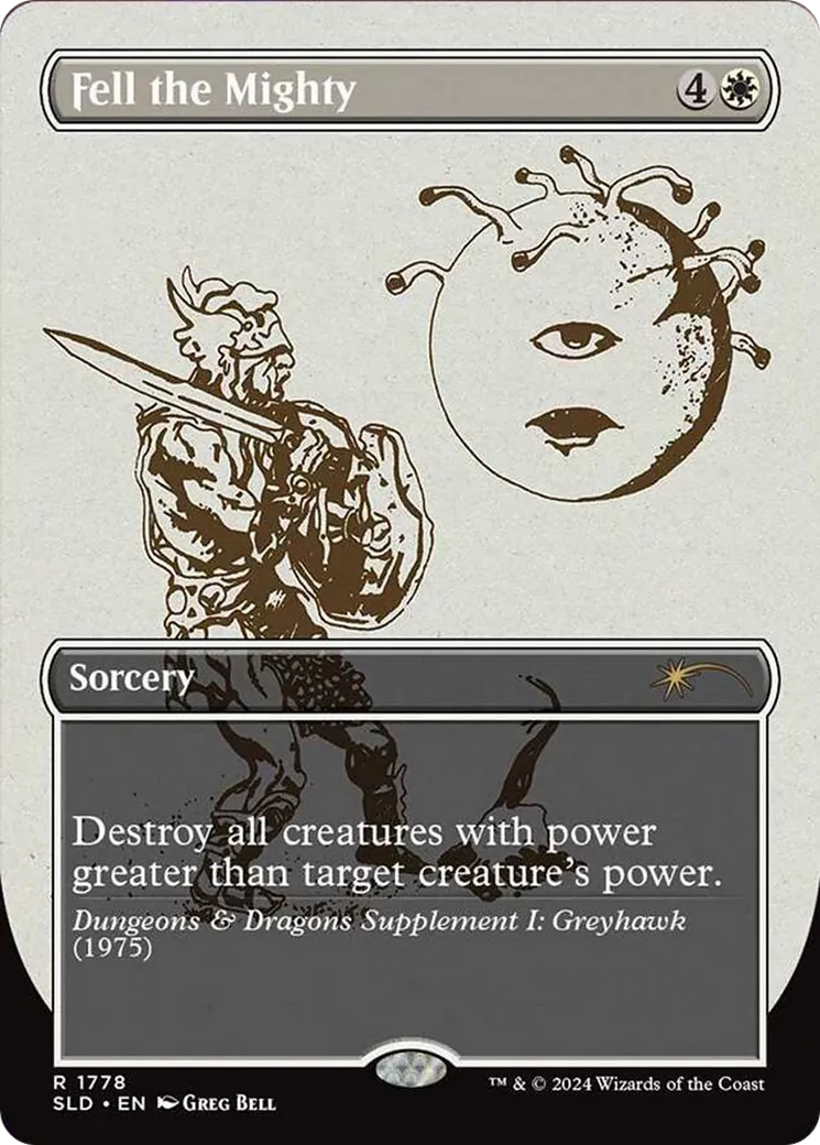 Fell the Mighty — Secret Lair Drop — Magic: The Gathering