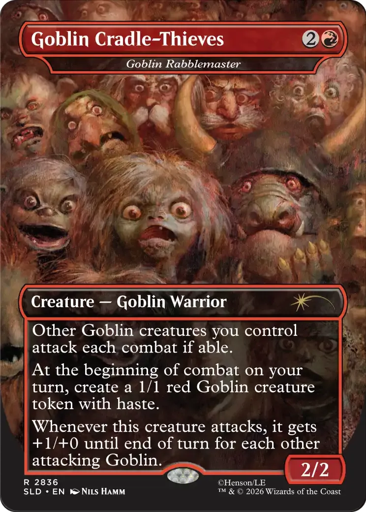 Goblin Rabblemaster — Secret Lair Drop — Magic: The Gathering