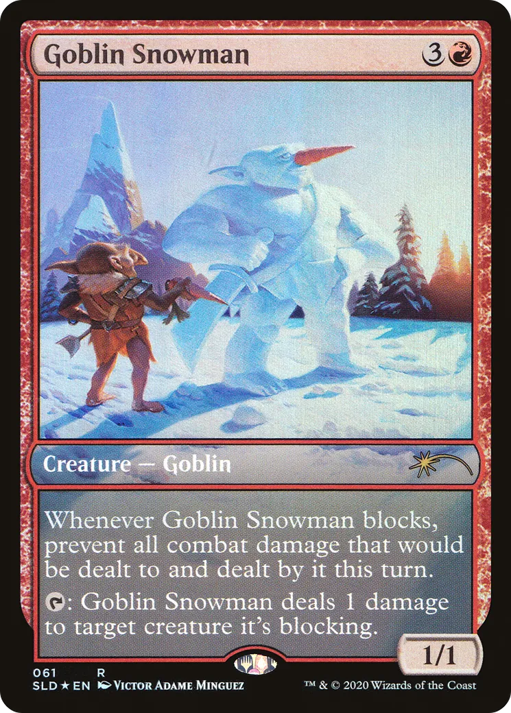Goblin Snowman — Secret Lair Drop — Magic: The Gathering