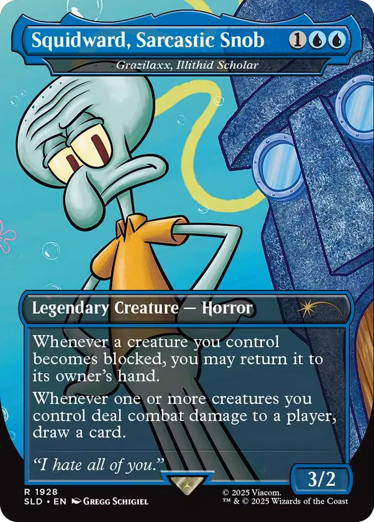 Grazilaxx, érudit illithid — Secret Lair Drop — Magic: The Gathering