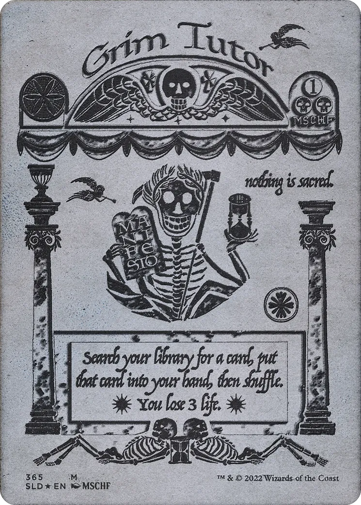 Grim Tutor — Secret Lair Drop — Magic: The Gathering
