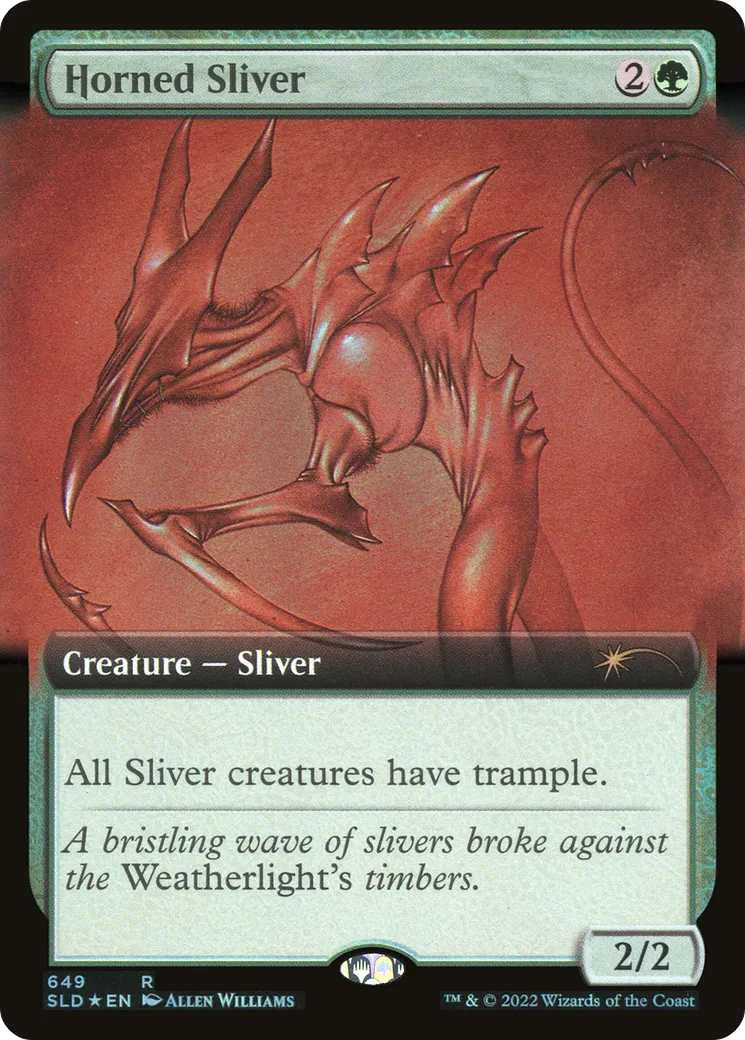 Horned Sliver — Secret Lair Drop — Magic: The Gathering