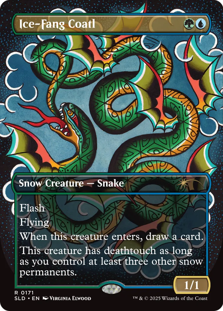 Ice-Fang Coatl — Secret Lair Drop — Magic: The Gathering