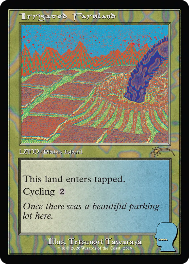 Irrigated Farmland — Secret Lair Drop — Magic: The Gathering