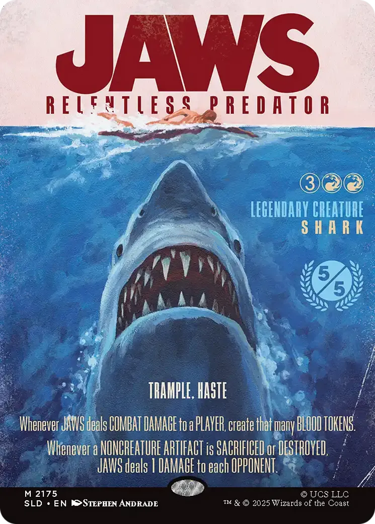 Jaws, Relentless Predator — Secret Lair Drop — Magic: The Gathering