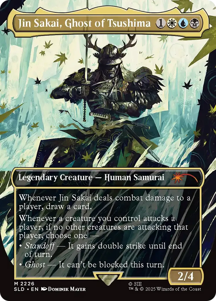 Jin Sakai, Ghost of Tsushima — Secret Lair Drop — Magic: The Gathering