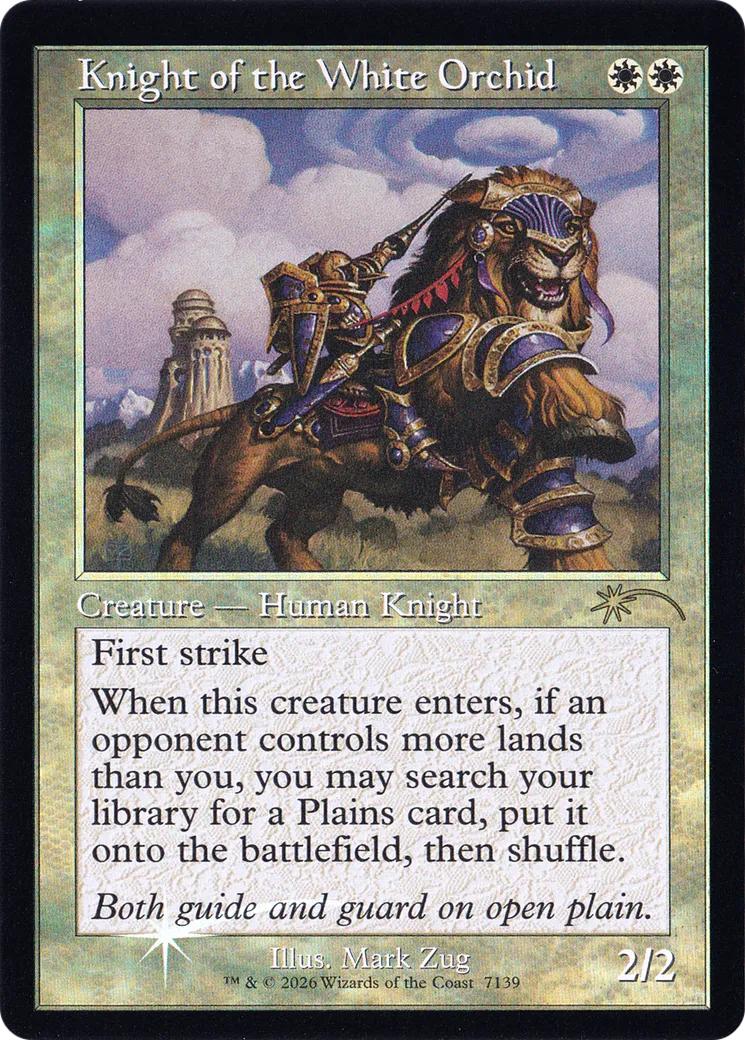 Chevalier de l'Orchidée blanche — Secret Lair Drop — Magic: The Gathering