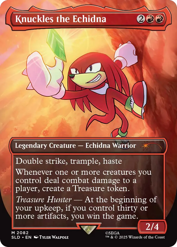 Knuckles the Echidna — Secret Lair Drop — Magic: The Gathering
