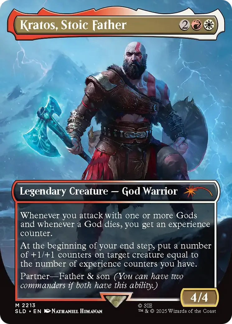 Kratos, Stoic Father — Secret Lair Drop — Magic: The Gathering