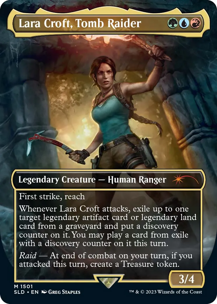 Lara Croft, Tomb Raider from Secret Lair Drop - Magic: The Gathering