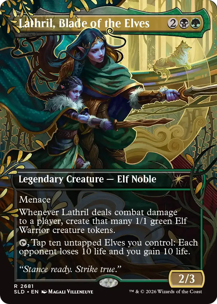 Lathril, Blade of the Elves — Secret Lair Drop — Magic: The Gathering