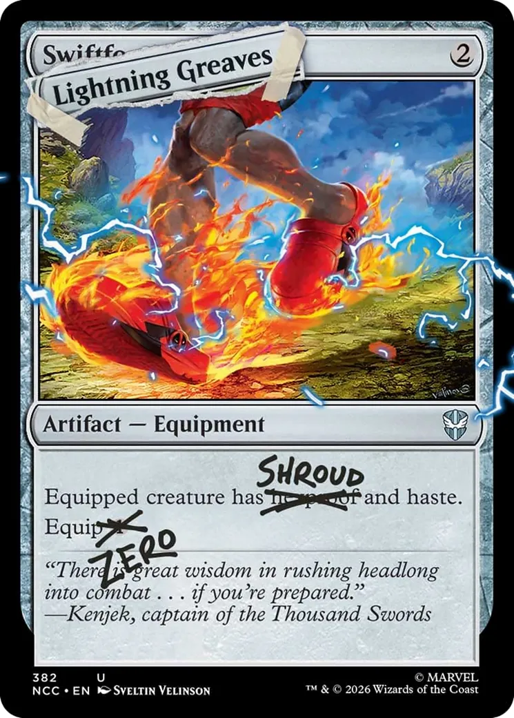 Lightning Greaves — Secret Lair Drop — Magic: The Gathering