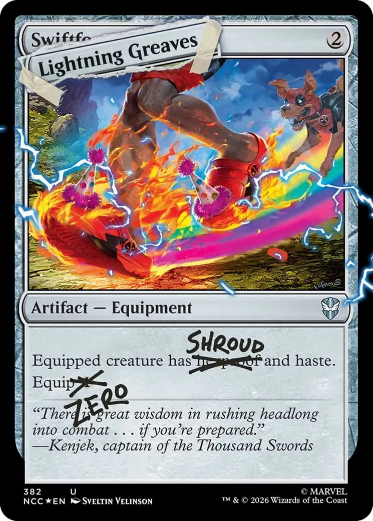 Lightning Greaves — Secret Lair Drop — Magic: The Gathering