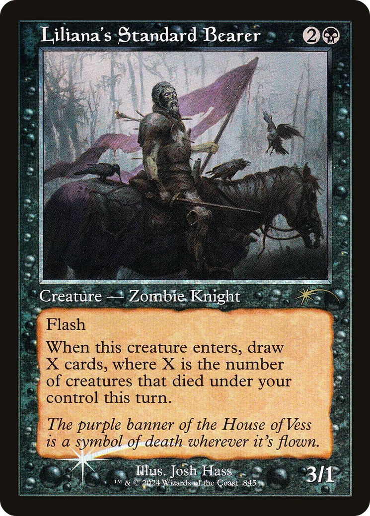 Liliana's Standard Bearer from Secret Lair Drop - Magic: The Gathering