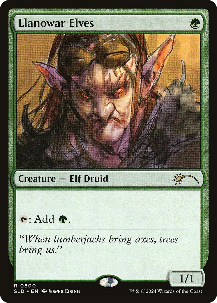 Llanowar Elves — Secret Lair Drop — Magic: The Gathering