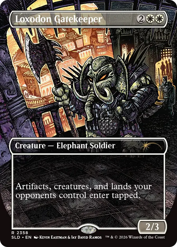 Gardien de la porte loxodon — Secret Lair Drop — Magic: The Gathering